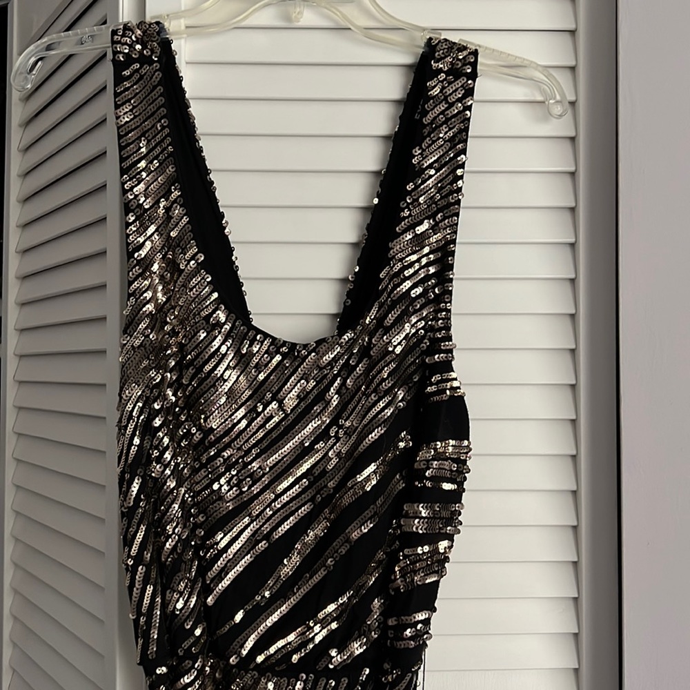 Gold sequence dress